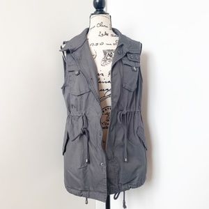 Pleione Grey Utility Vest